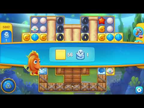 Fishdom 5882 Level - 17 moves - NO BooSTERS