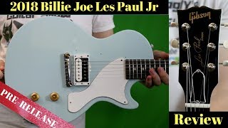 Video thumbnail for Let's Fix That Pickguard... | 2018 Gibson Billie Joe Les Paul Jr Humbucker Sonic Blue | Review  Demo by The Trogly's Guitar Show