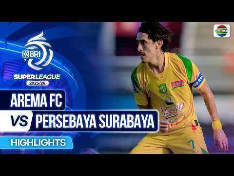 Arema FC VS Persebaya Surabaya - Highlights | BRI Super League 2025/26