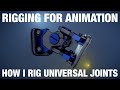 Universal Joint Rig And Locked Track Constraint Blender Rigging For Animation