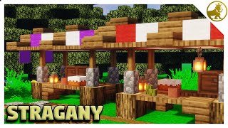 Minecraft | Proste Stragany | Poradnik jak Zrobić Średniowieczne Stragany