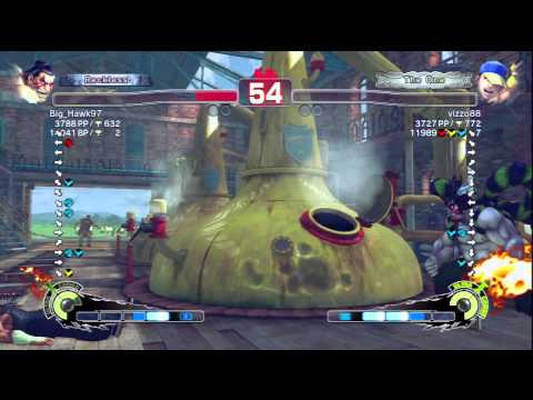 Big_Hawk97 (E.Honda) Vs vizzo88 (Yun) SSF4 AE Ranked Matches - PSN
