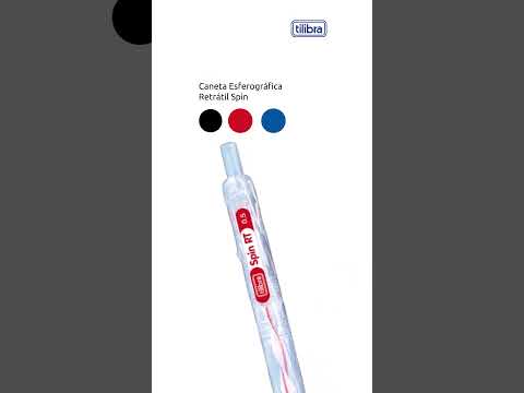 Vídeo do produto Caneta Esferográfica 0.5mm Spin Azul