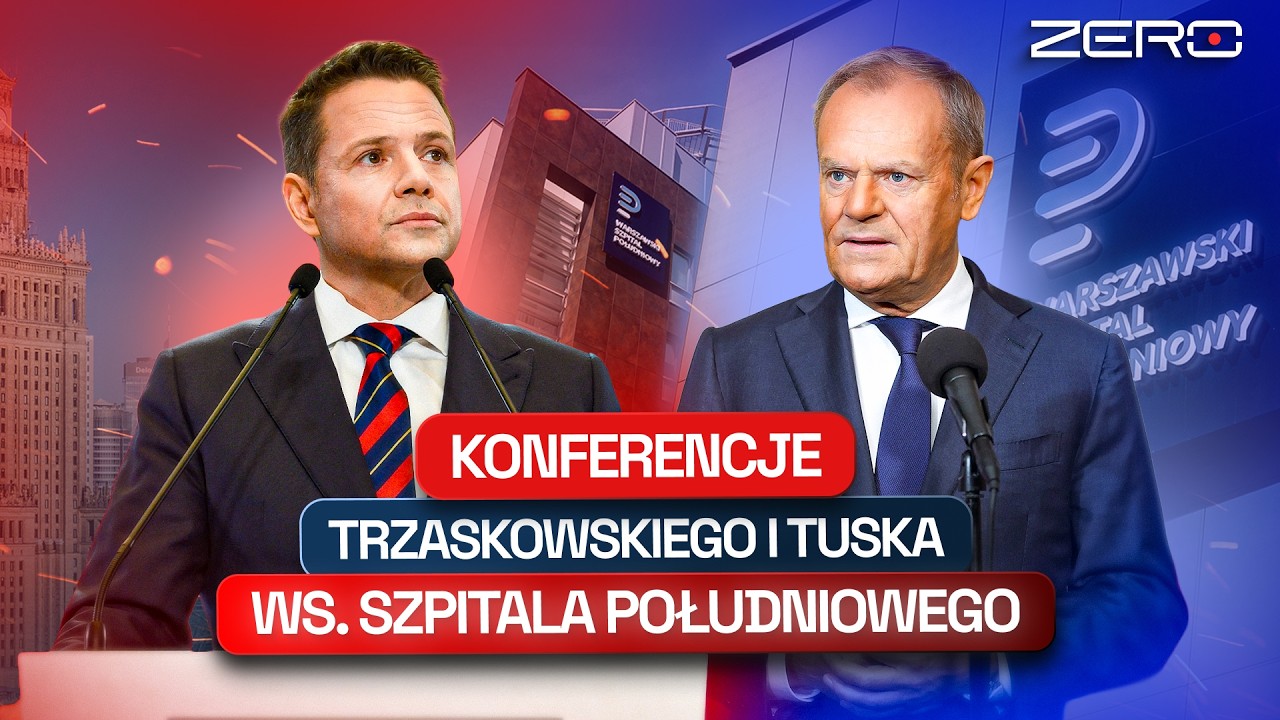 11:00 KONFERENCJA RAFAŁA TRZASKOWSKIEGO / 12:00 KONFERENCJA DONALDA TUSKA