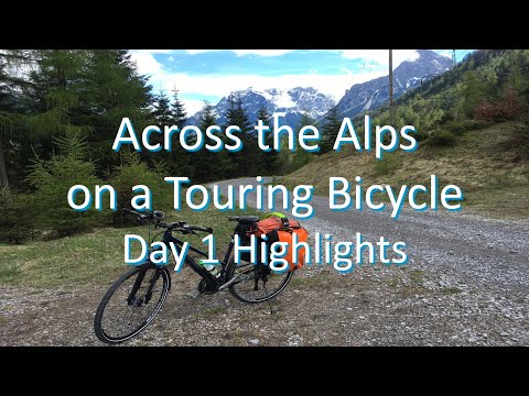 Across the Alps on a Touring Bicycle - Day 1 Highlights (Fuessen to Lake Garda)