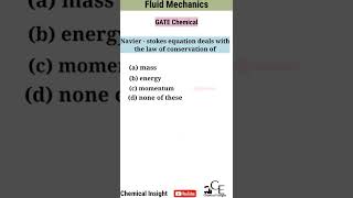 Fluid mechanics | Navier stokes equation | #chemicalinsight #shorts #gate