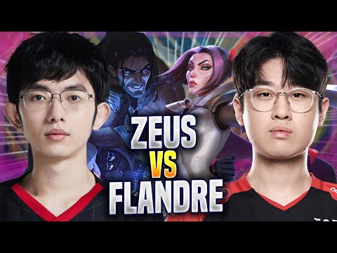 ZEUS vs FLANDRE! - T1 Zeus Plays Fiora TOP vs EDG Flandre Sylas! | Bootcamp 2022