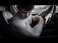 15 years old siberian muscle boy flexing and wrestling in snow