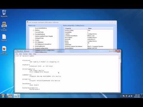 List Computer Hardware Information Software