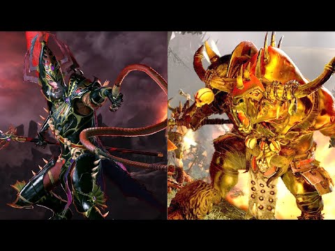 💀 Таврокс Медный Бык(Jabba) VS Ракарт(Catana) 💀 Total War Warhammer 2 ​💀 кампания один на один.#2