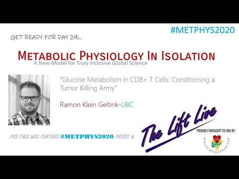 Metabolic Physiology in Isolation #METPHYS2020 DAY29 Ramon Klein Geltink, UBC