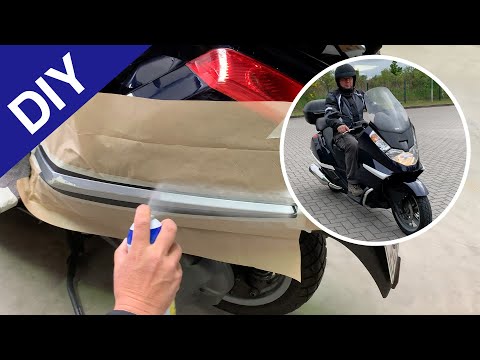 Applying Plasti Dip to chrome trim? Here's how to do it on a scooter.