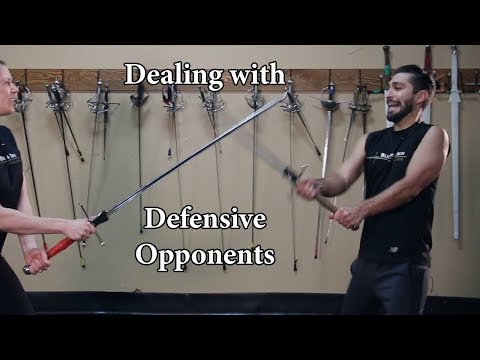 How to Deal with Defensive Opponents in Sword Fighting