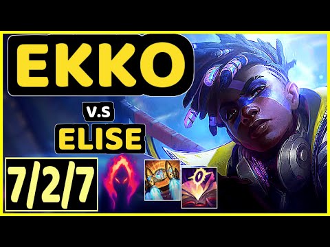KREOX (EKKO) vs ELISE - 7/2/7 KDA JUNGLE GAMEPLAY - EUW Ranked MASTER