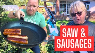 Sharon Get's Chainsaw Ready