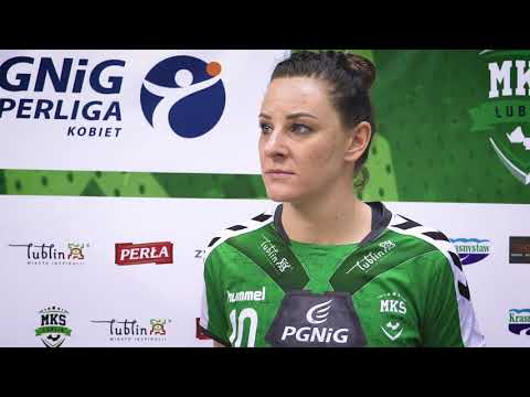 Marta Gęga po wygranej z Piotrcovią (10.02.2019)
