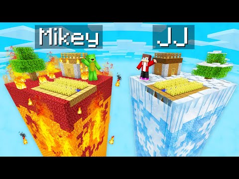 EPIC Minecraft Battle: FIRE vs ICE Chunk! Who will survive?!