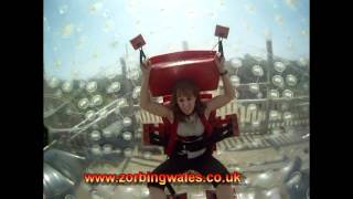 preview picture of video 'Zorbing Wales Open Day Sphereing'