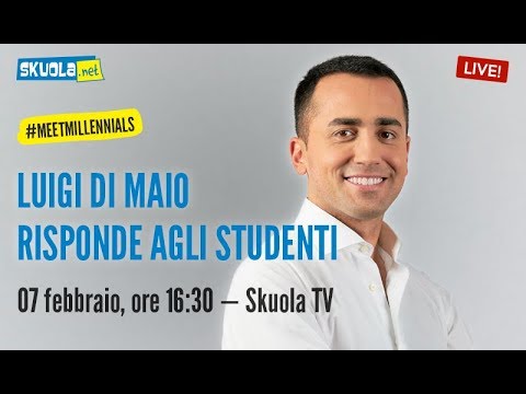 #Meetmillennials: Luigi Di Maio incontra gli studenti