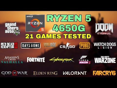 Ryzen 5 4650G (Vega 7) - 21 Games Tested in 2022