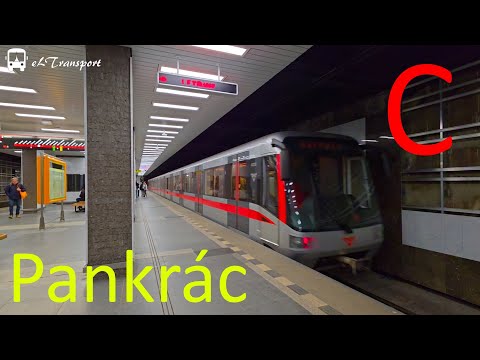 Metro v nové stanici Pankrác | Praha | New Pankrác underground station in Prague