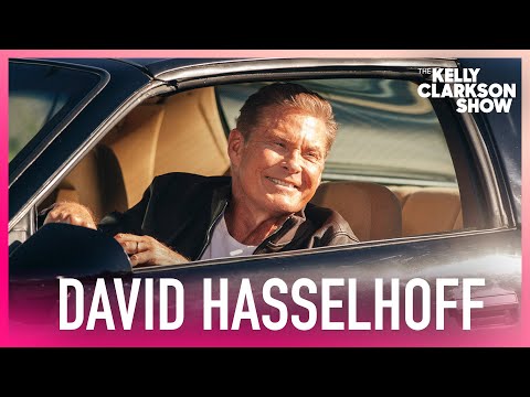 David Hasselhoff Pulls Up In K.I.T.T. Car From "Knight Rider"