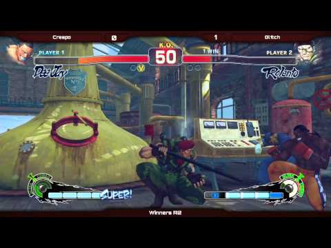 VS EVO Sponsorship 2014 - Crespo (Balrog) vs Gl1tch (Rolento) - Winners R2 - USF4