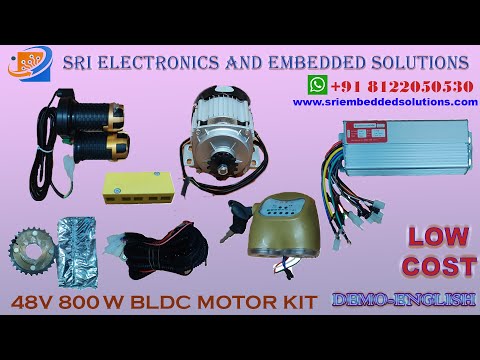 48V 800Watts BLDC- E Bike Conversion Kit - For Super Excel, Spelendor,Passion Pro