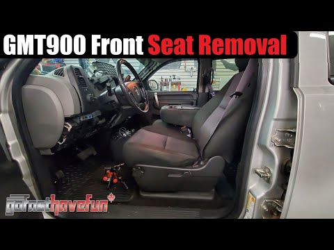 2007-2013 Chevy Silverado & GMC Sierra Front Seat Removal GMT900 | AnthonyJ350
