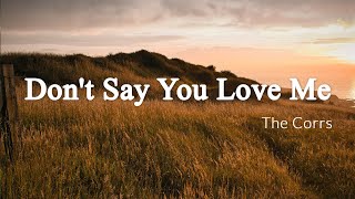 Don&#39;t Say You Love Me - The Corrs [Lyrics + Vietsub]