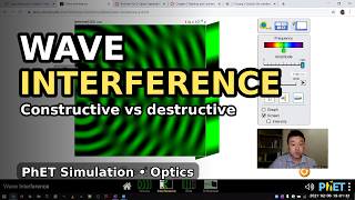 Physics 4C - Wave Interference PhET Sim Demo