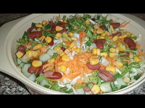 How To Make Nigerian Salad |  Vegetable Salad Recipe