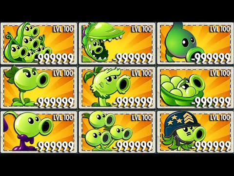 Tournament 30 Every Green Plant Battlez - Which Plant Will Win? - PvZ 2 Plant vs Plant