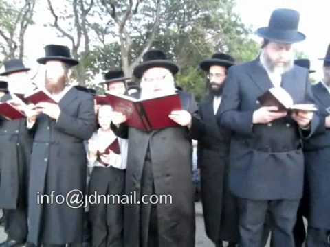 Chernovitz Rebbe Saying Tashlich - 5773
