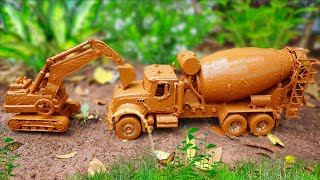 Cleaning Large Excavator Backhoes, Racing Cars, Trains, Telolet Buses, Large Concrete Mixer Truck...