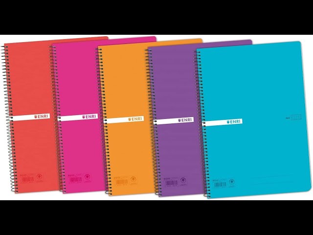 Vídeo relacionado con Enri, Cuadernos A4 (Folio) Cuadrícula 4x4, Tapa Blanda, 80 Hojas, Pack 5 Libretas, Colores Surtidos