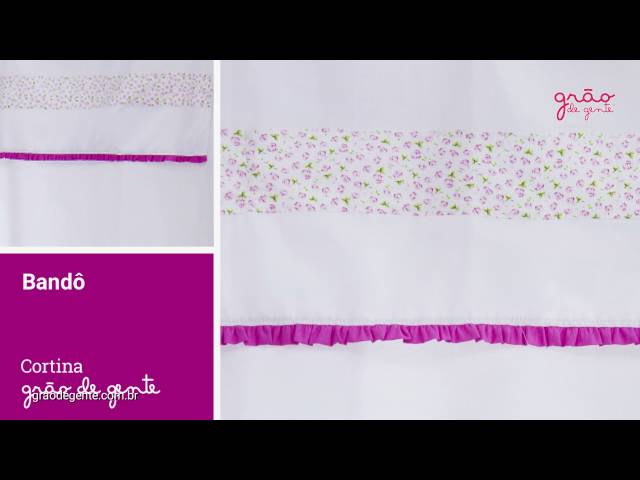 Cortina Casinha dos Pássaros Pink | Ref: 61802