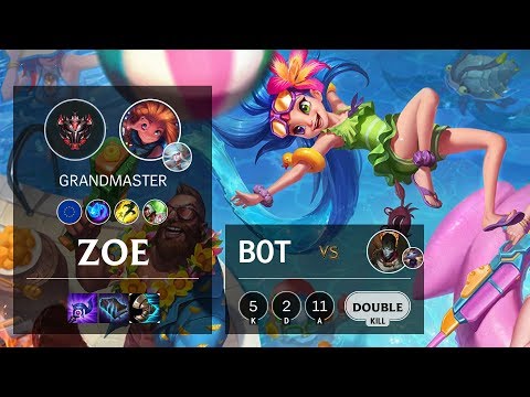 Zoe Bot vs Jhin - EUNE Grandmaster Patch 10.9