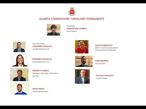 COMUNE PISA - 4A CCP DEL 22 OTTOBRE 2024 (ORE 15.00)