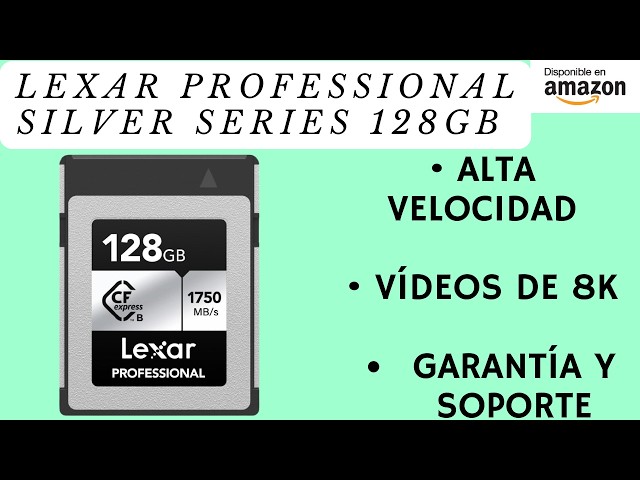 Vídeo relacionado con Lexar Professional Silver Series 256GB Tarjeta CFexpress Tipo B, Tarjeta CFe Lectura de hasta 1750 MB/s, Adopta PCIe Gen3x2, Tarjeta de Memoria CF Compatible con DSLR, cámara XQD (LCXEXSL256G-RNENG)