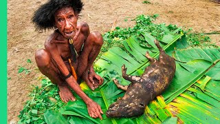 RARE TRIBAL FOOD of West Papua s Dani People Mp4 3GP & Mp3