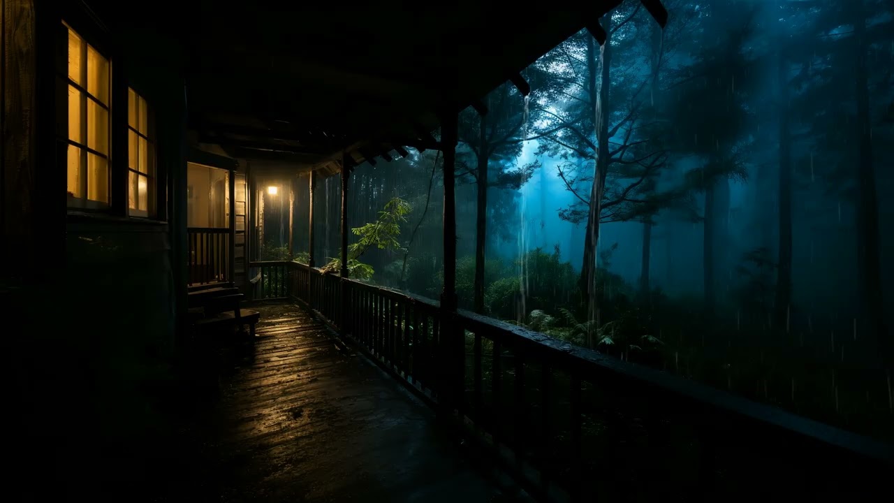 Rainy Forest Ambience Live Wallpaper 4k