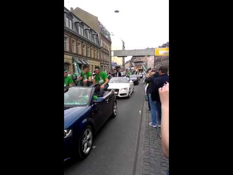 Greuther Fürth - Aufstieg - Autokorso