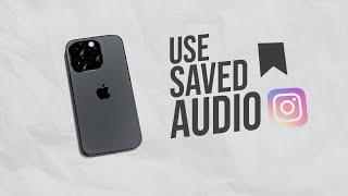 How to Use Saved Audio on Instagram Story (tutorial)