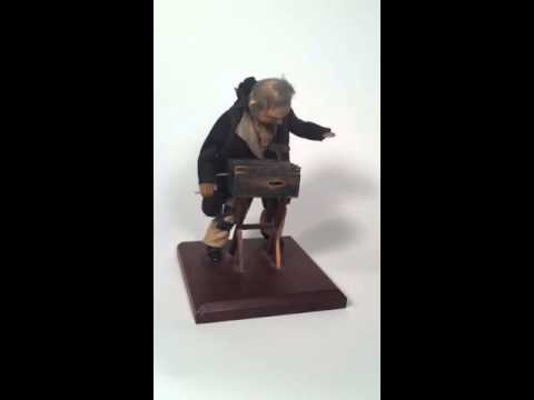 1890's Musical Automaton * Mechanical Wind-Up * Plays Three Airs