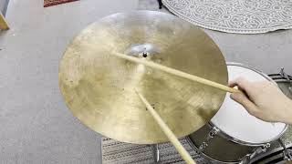 Video thumbnail for 1980s Zildjian Amir 20" Ride Cymbal 2460g by Hawthorne Drum Shop