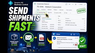 Send Posted Sales Shipments & Return Receipts by Email