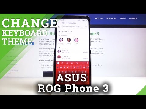 How to Customize Keyboard Theme in ASUS ROG Phone 3?