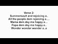 SOMEBODY SHOUT HALLELUJAH -- WINNER -- BRENDA (Lyric Video)