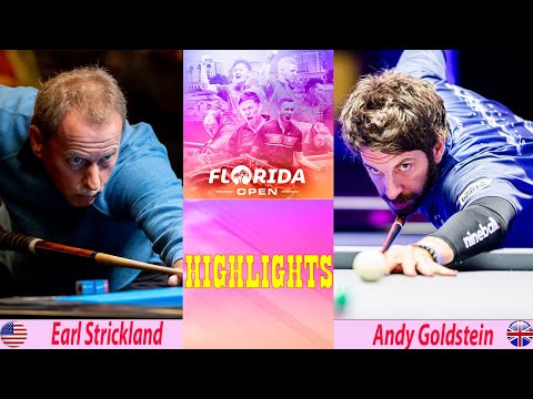 HIGHLIGHTS | Earl Strickland vs Andy Goldstein | Florida Open Pool Championship
